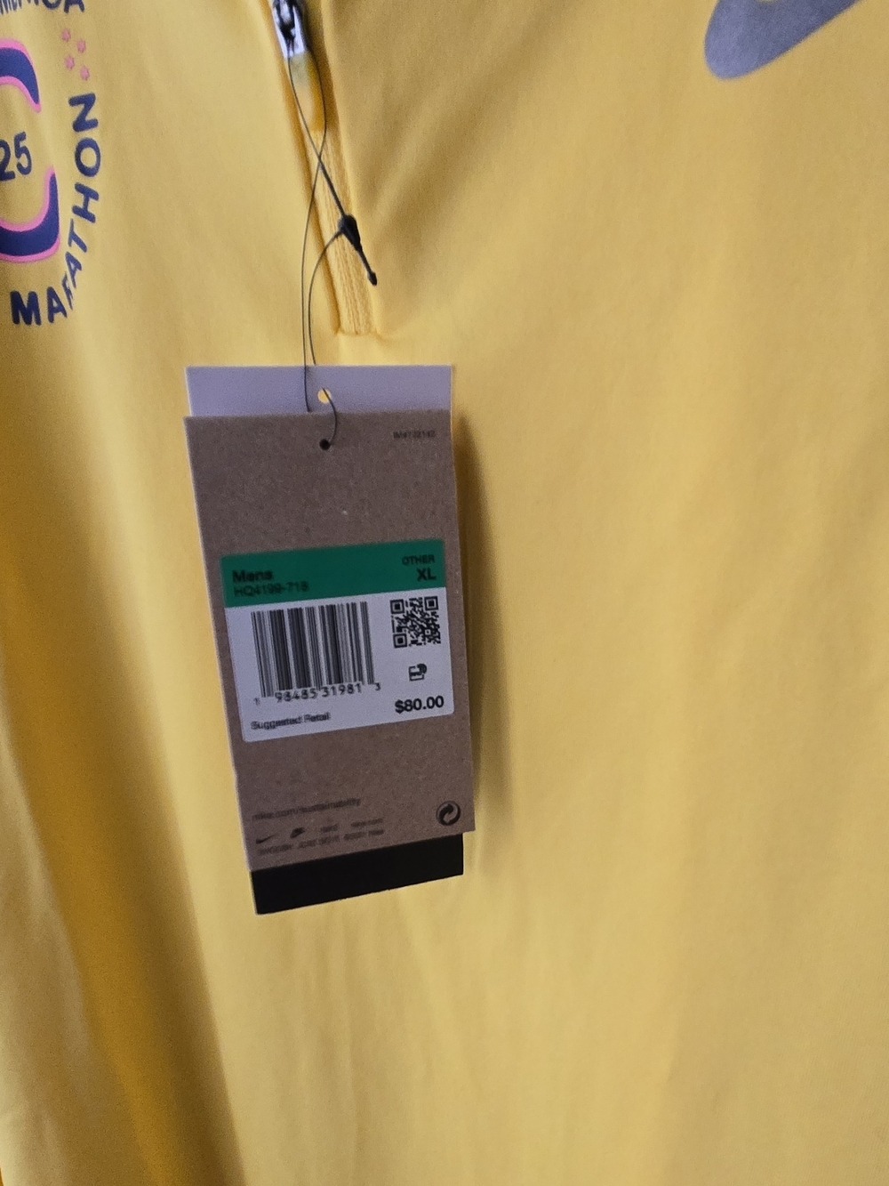 Nike Men's Yellow Quarter-Zip